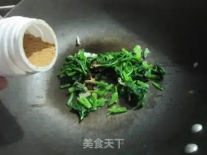 Make Squirty spinach step 7
