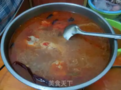 Make Red soup hot pot step 4