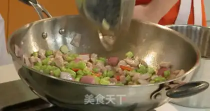 Make Olive fried meat step 4