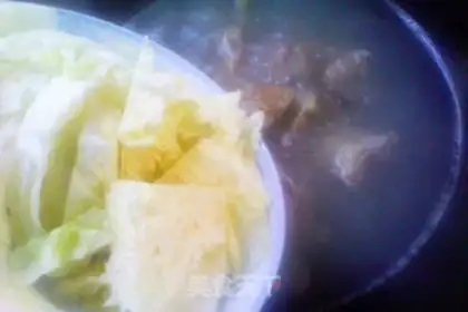 Make Bones and cabbage step 5