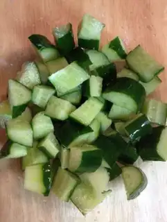 Make Cucumber orange salad step 1