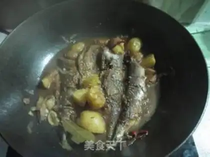 Make Red-burned mackerel potatoes step 17