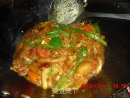 Make Chili tomato fried round eggplant step 9
