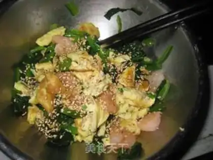 Make Shrimp spinach step 7