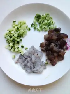Make Seafood tofu step 1