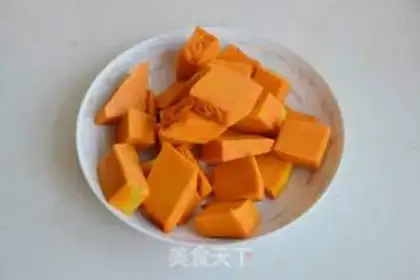 Make Nutrition of pumpkin rice step 0