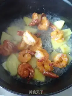 Make Pineapple grunt shrimp step 7