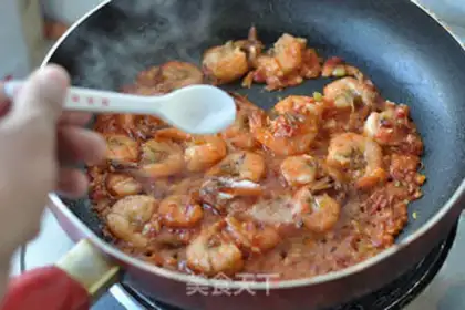 Make Spicy garlic shrimp step 8