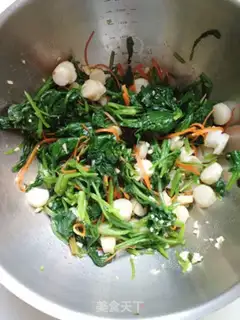 Make The spinach tower step 7