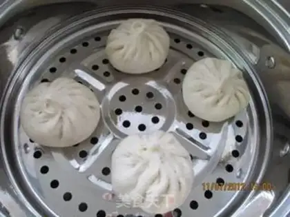 Make Fresh meat buns step 9