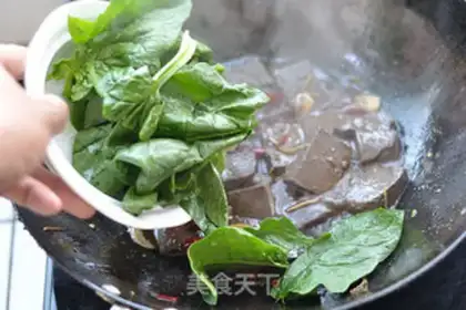 Make Sour duck blood step 9