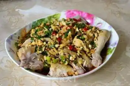 Make Home saliva chicken step 12