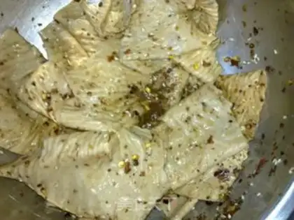 Make Spicy bean skin step 2