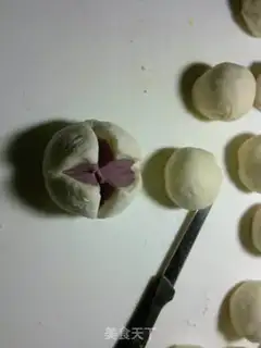 Make Flower buns step 12