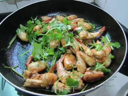 Make Soy sauce and shrimp step 7
