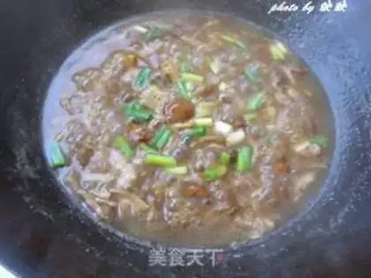 Make Rolling mushroom meat step 8