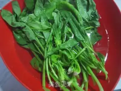 Make Chen Jell-O spinach step 0