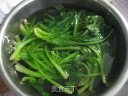 Make Chen Jell-O spinach step 2