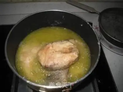 Make Five smelts of fried fish step 3