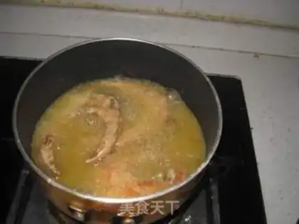 Make Five smelts of fried fish step 5