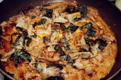 Make Japanese pizza - Osaka burning step 8