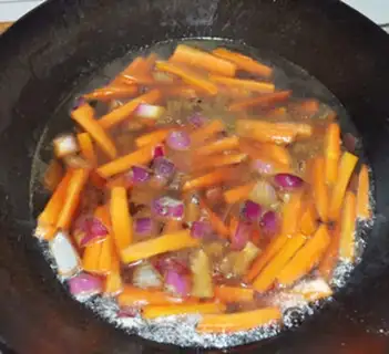 Make Scrap and rice step 6