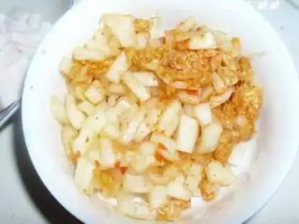 Make Spicy cabbage and tofu step 1