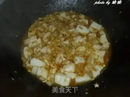 Make Spicy cabbage and tofu step 7