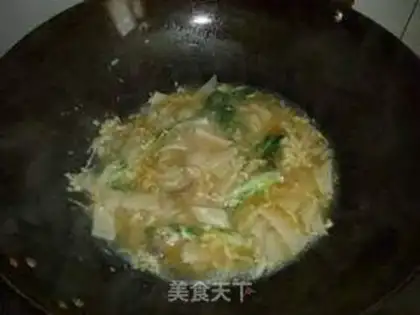 Make Silver fish egg soup step 6