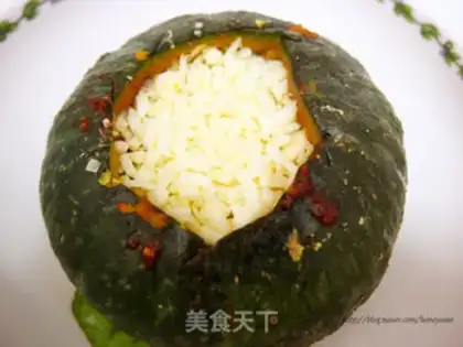 Make Steamed cheese seafood pumpkin step 8