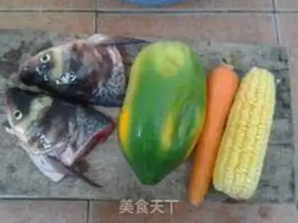 Make Fish-head papaya corn soup step 0