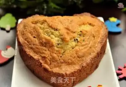 Make Milk sesame cake step 8