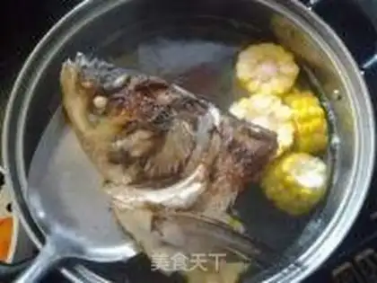 Make Fish-head papaya corn soup step 6