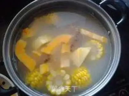 Make Fish-head papaya corn soup step 7