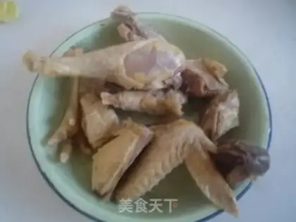 Make A rooster with mushrooms step 2