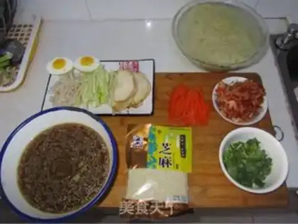 Make Korean cold noodles step 3