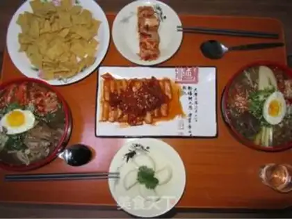Make Korean cold noodles step 6