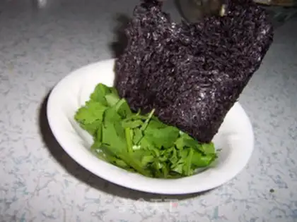 Make Flowers and purple soup step 1