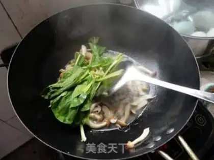 Make Crab-flavored vegetables step 4