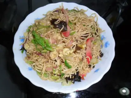 Make Three, five-colored noodles step 8