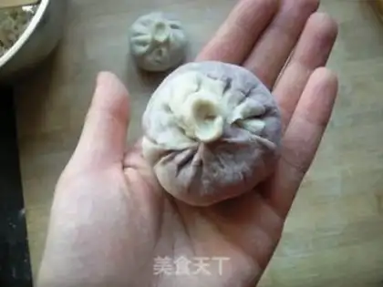 Make Two-colour buns step 9