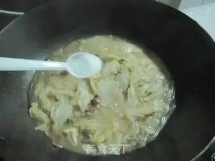 Make Pork cabbage stew step 11