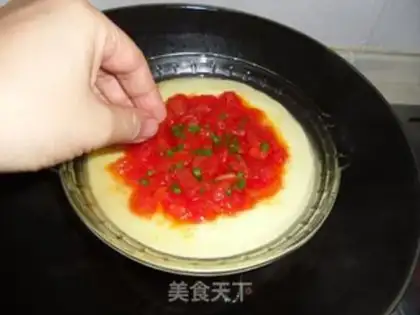 Make Tomato steamed eggs step 5