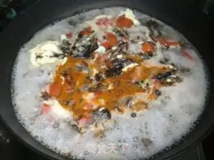 Make Cherokee tomato eggnut soup step 6