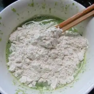 Make Green pancakes step 3