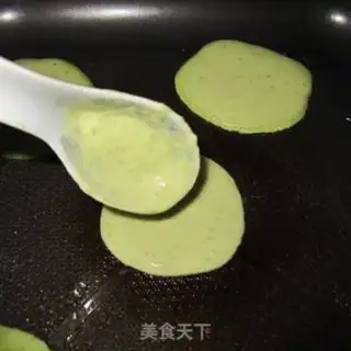 Make Green pancakes step 5