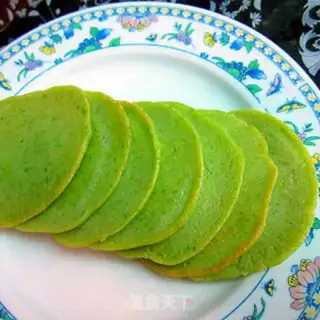 Make Green pancakes step 9