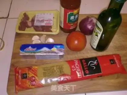 Make Black pepper ketchup pasta step 0