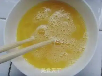 Make Soybeans fried eggs step 4