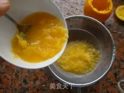 Make Orange steamed eggs step 4
